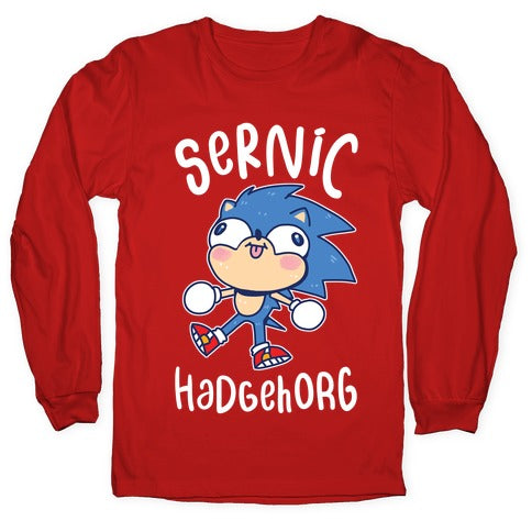 Derpy Sonic Sernic Hadgehorg Longsleeve Tee